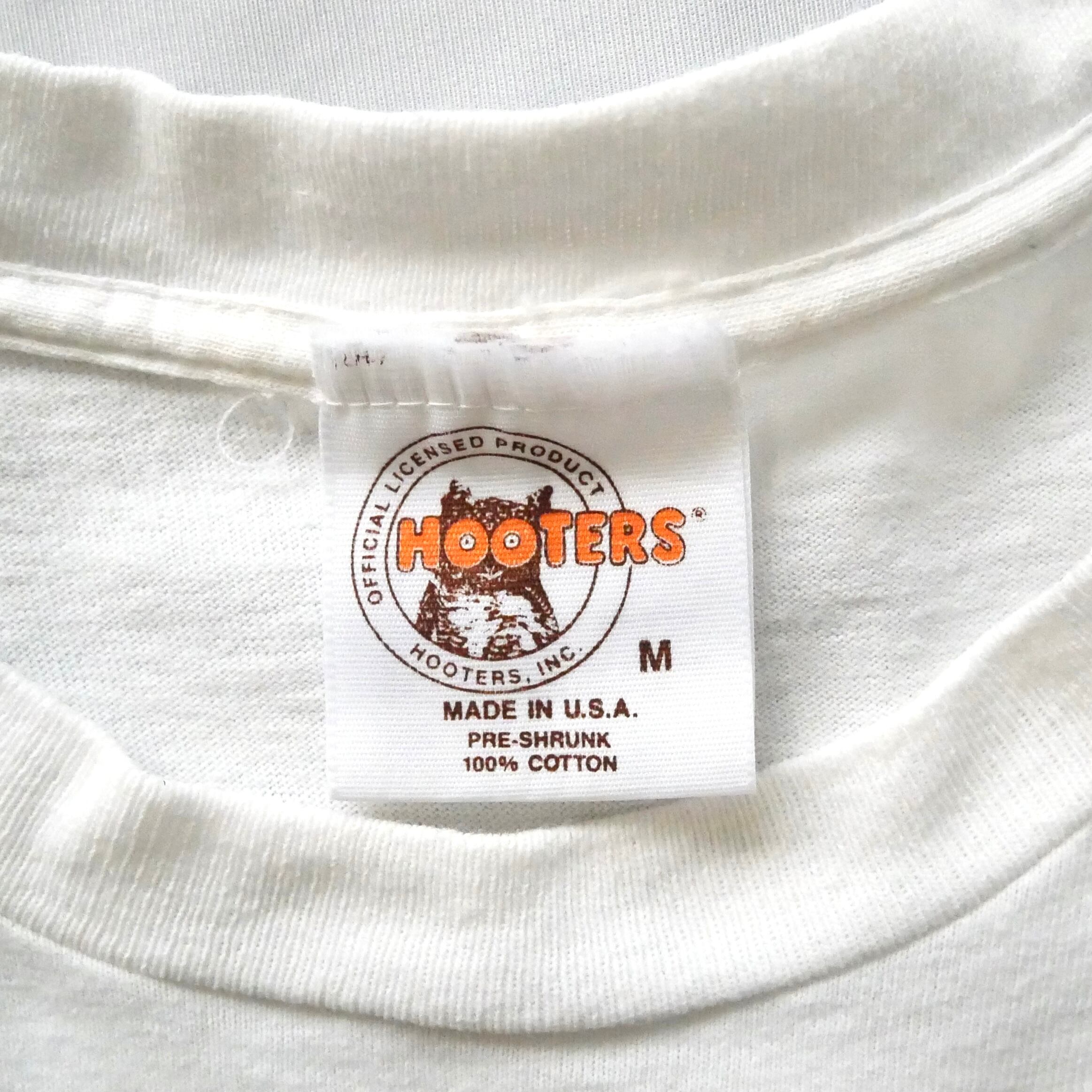 Made in USA 90s HOOTERS cotton Tshirt アメリカ製 フーターズ 100