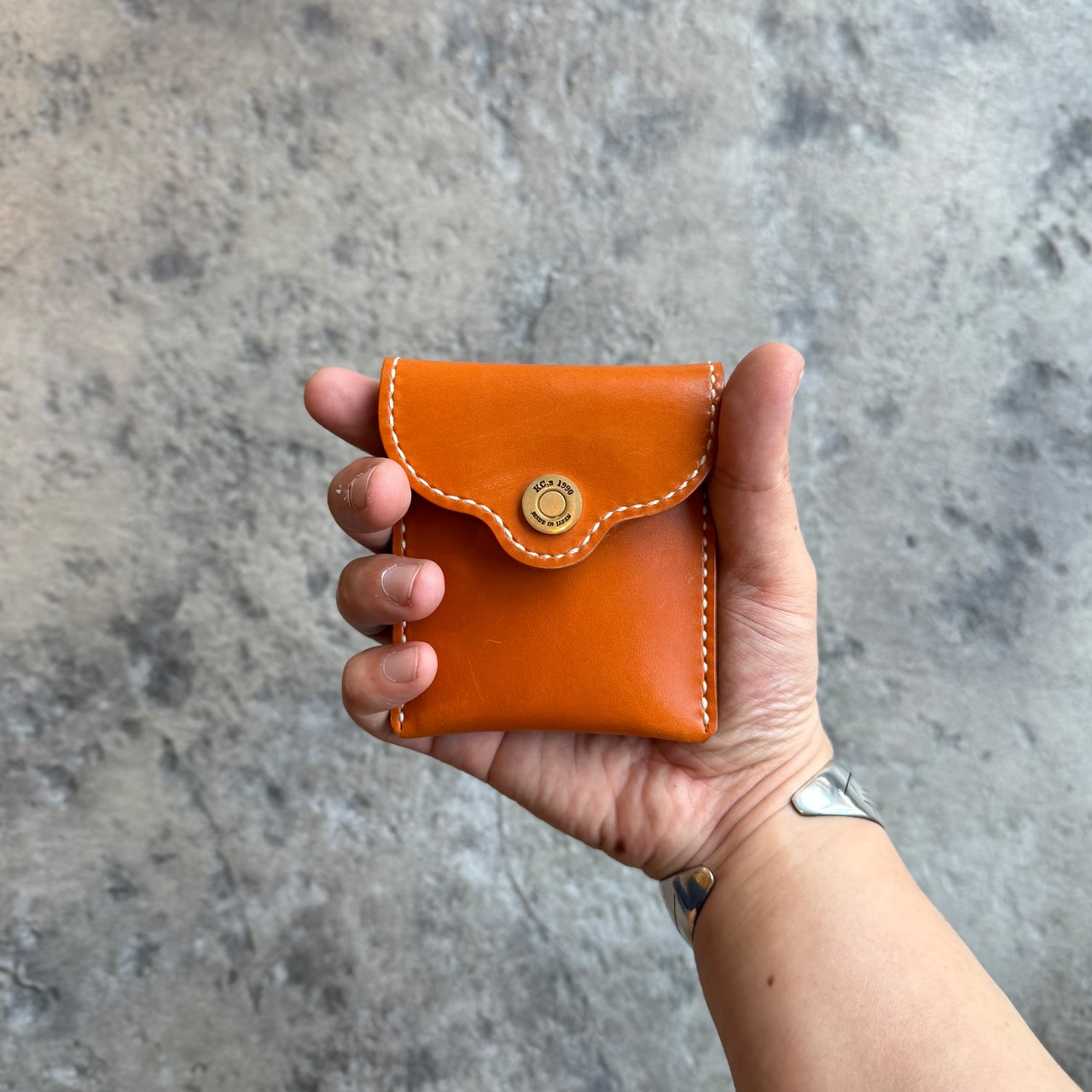 【限定商品】アッシュケース ハンドステッチ ブライドルレザー