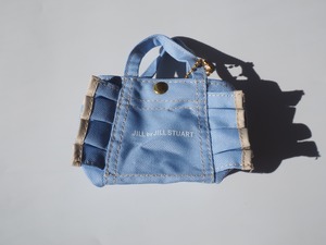 JILL by JILL STUART ミニフリルトートバッグキーホルダー②ブルー