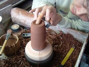 備前焼　天然石風ブラウンプレート 2枚セット（陶板） 縁 茶器セット(大) | 宮島御砂焼窯元 対厳堂公式サイト