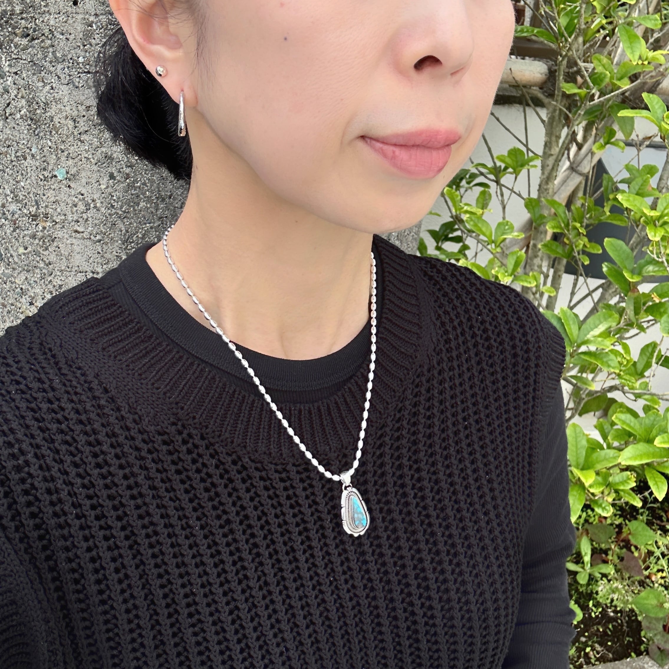 Indian Jewelry 》【一点物】ビズビー ターコイズ ペンダント