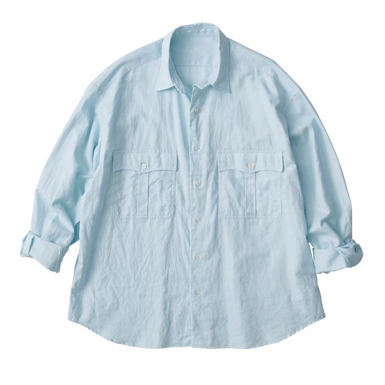 ROLL UP COTTON LINEN SHIRT (ALUMO) | 【OFFICIAL】PORTER CLASSIC 