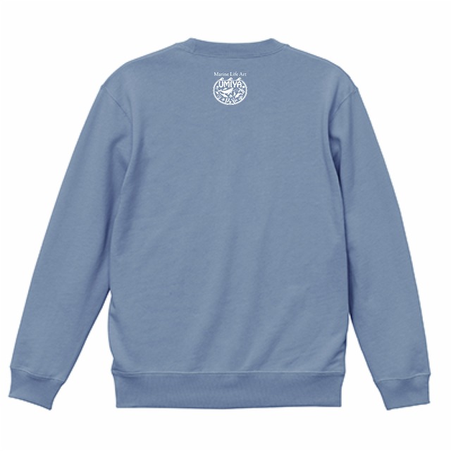 【クルーネックスウェット（トレーナー） United Athle 10.0oz】ウミガメ-01（アシッドブルー）