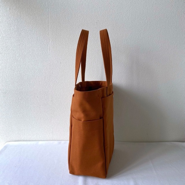 【全8色】「ボックストート」たて型通勤／アルマダ8号帆布【受注制作】