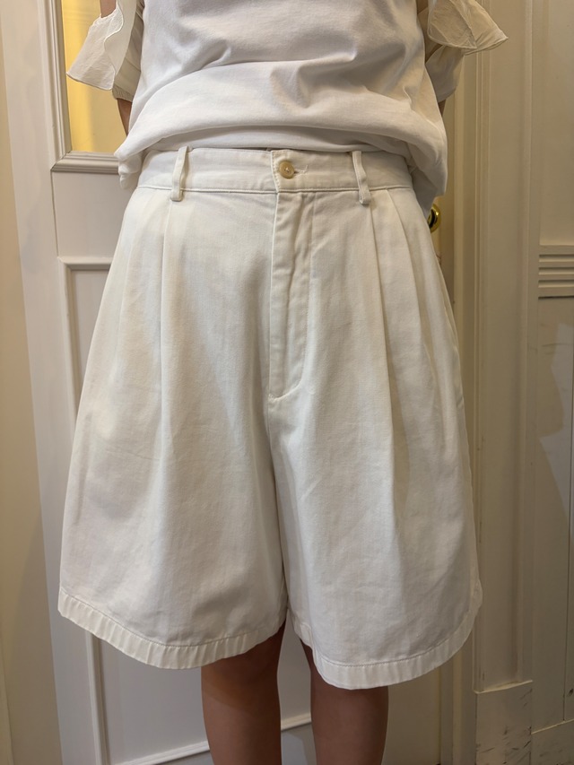 RALPH LAURENT / Vintage white half Pants  (O)