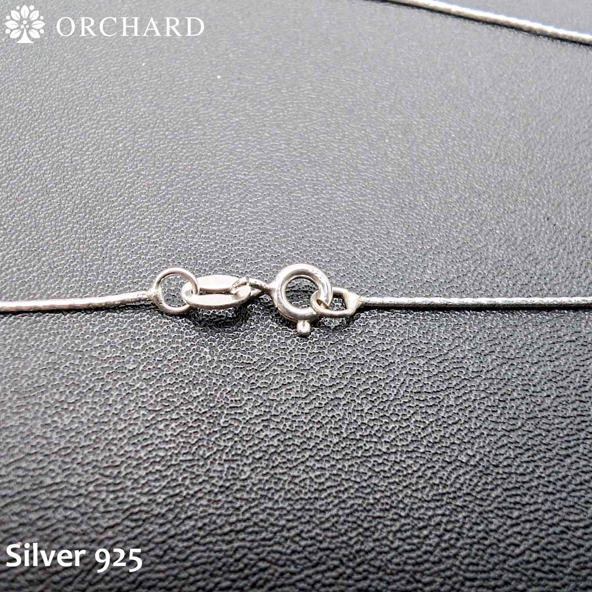 シルバー925 スネークチェーン ネックレス 45cm メンズ レディース