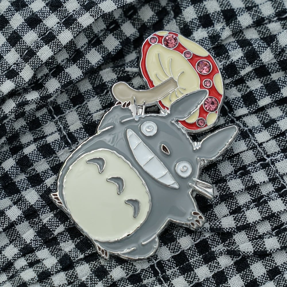 となりのトトロ メタルブローチ(トトロきのこ GB-02 / 6972)