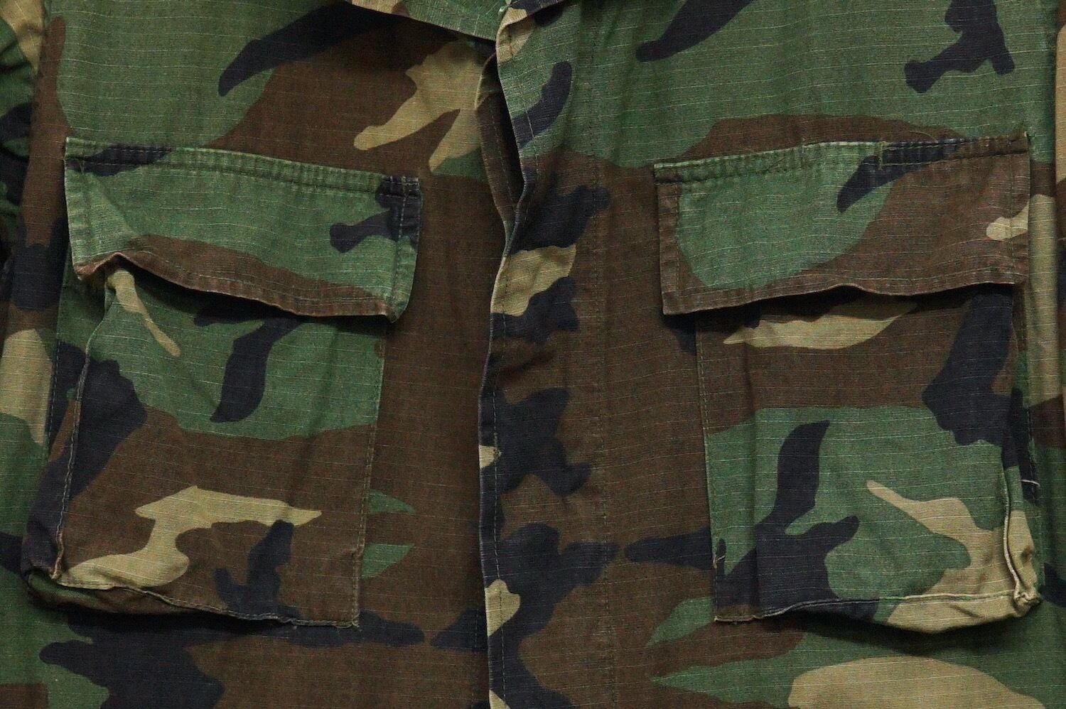 2038R2 ミリタリーシャツ BDUジャケット 米軍 迷彩 ウッドランドカモ