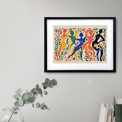 carnival｜色彩とリズムが響き合う抽象アートポスター｜植物モチーフが生む躍動感と華やかさを纏うインテリアA3ポスター