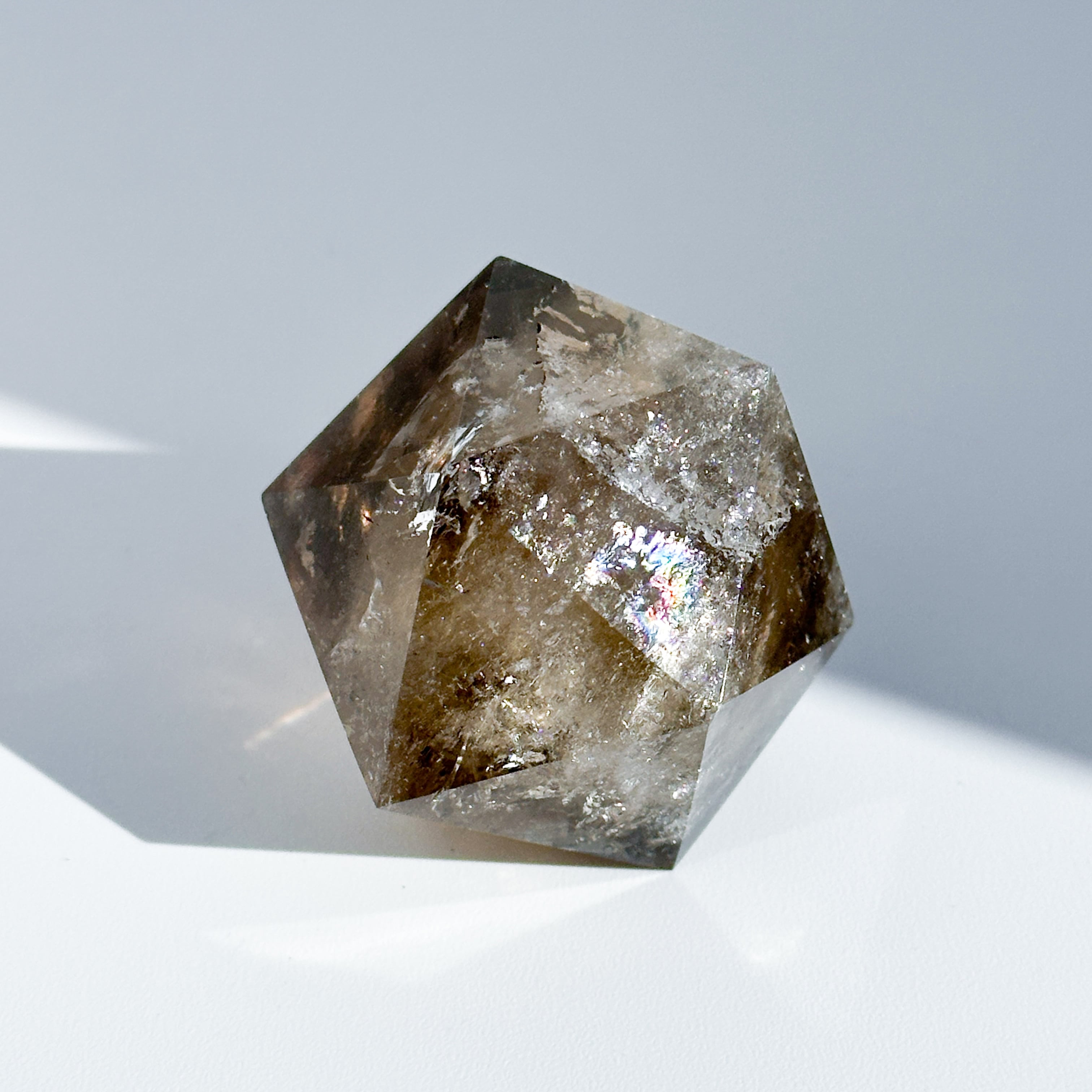 ミナスジェライス産スモーキークォーツ 正二十面体34◇ Smoky Quartz