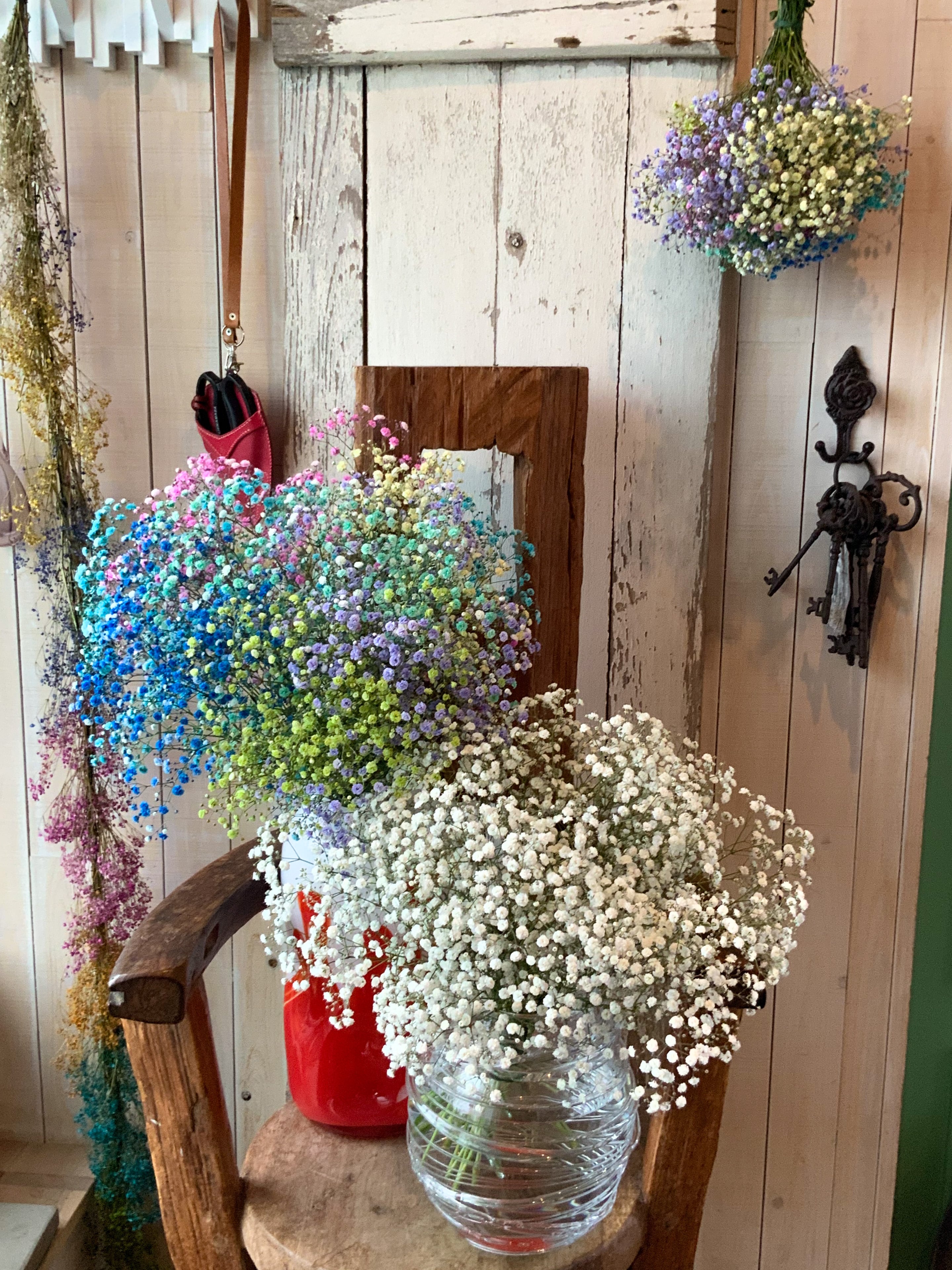 福島県昭和村 星カスミの花束 「レインボウブーケ」＃FUKUSHIMA PASS