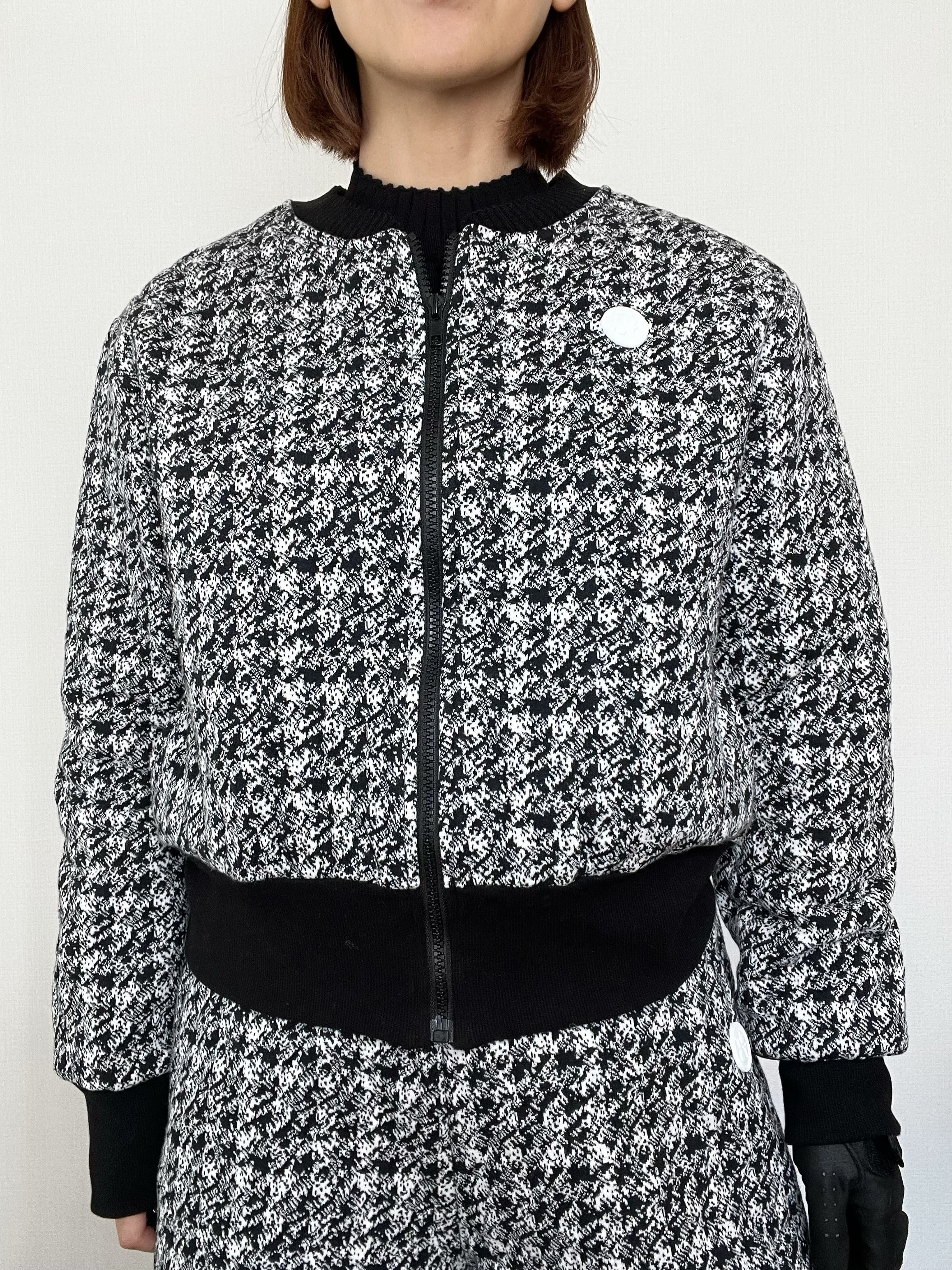 即納＊【セットアップ可能】 Tweed pattern quilting blouson | cerva