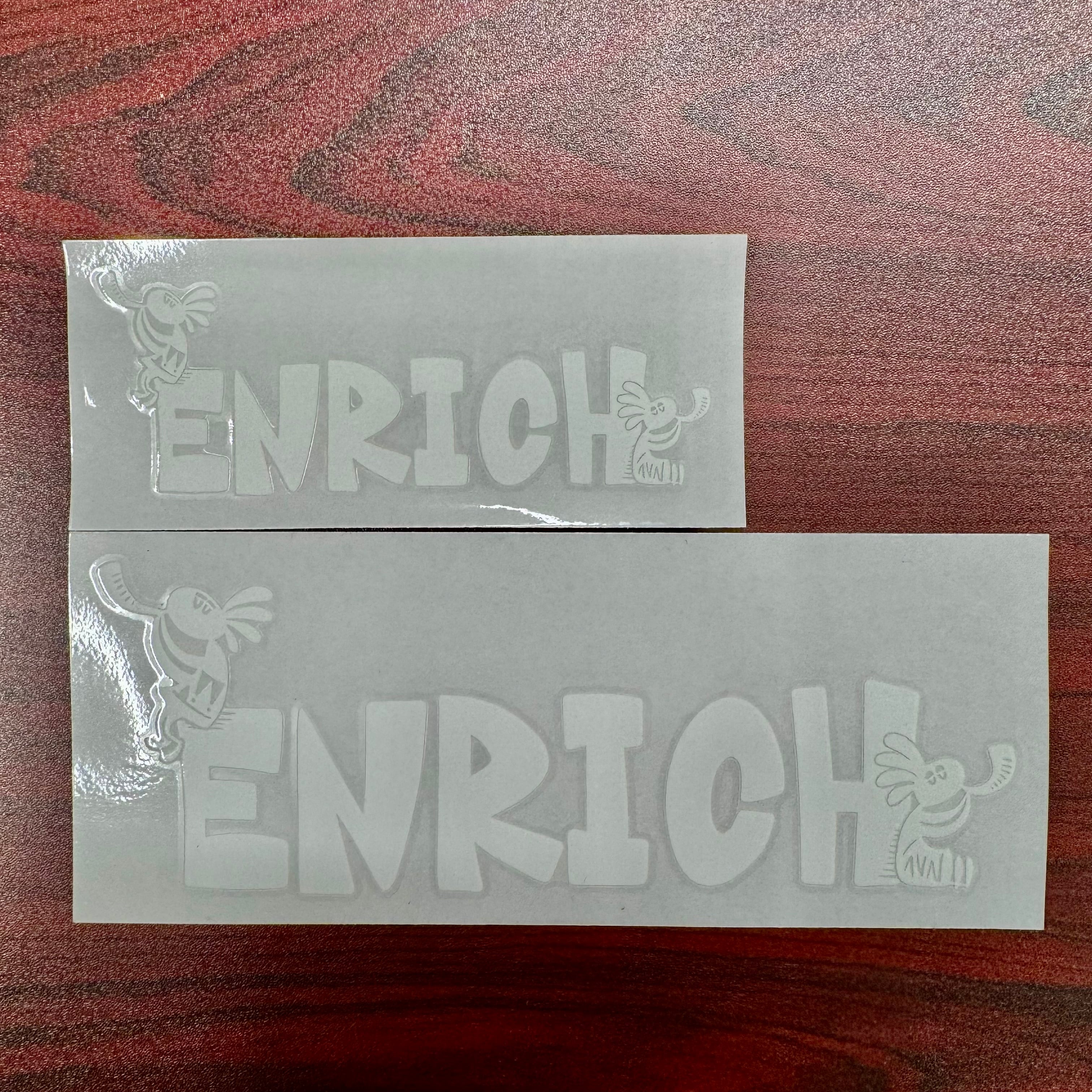 ENRICH転写シール(大) | ココペリグッズ、キャンプ用品の【ENRICH】