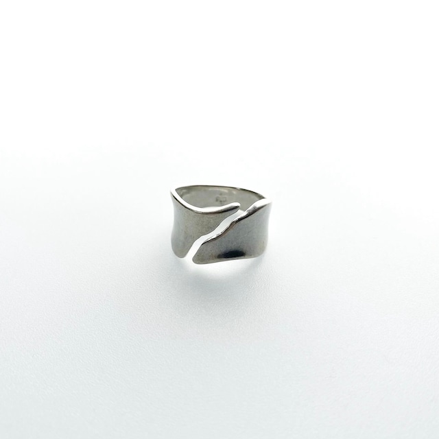 smooth curve ring【 Aquvii Silver jewel 】