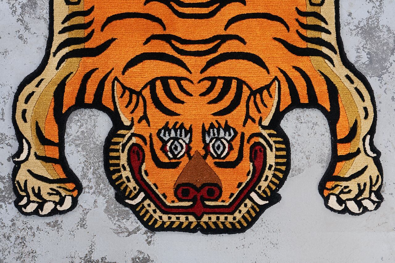 Tibetan Tiger Rug 《Sサイズ•ウール585》チベタンタイガーラグ