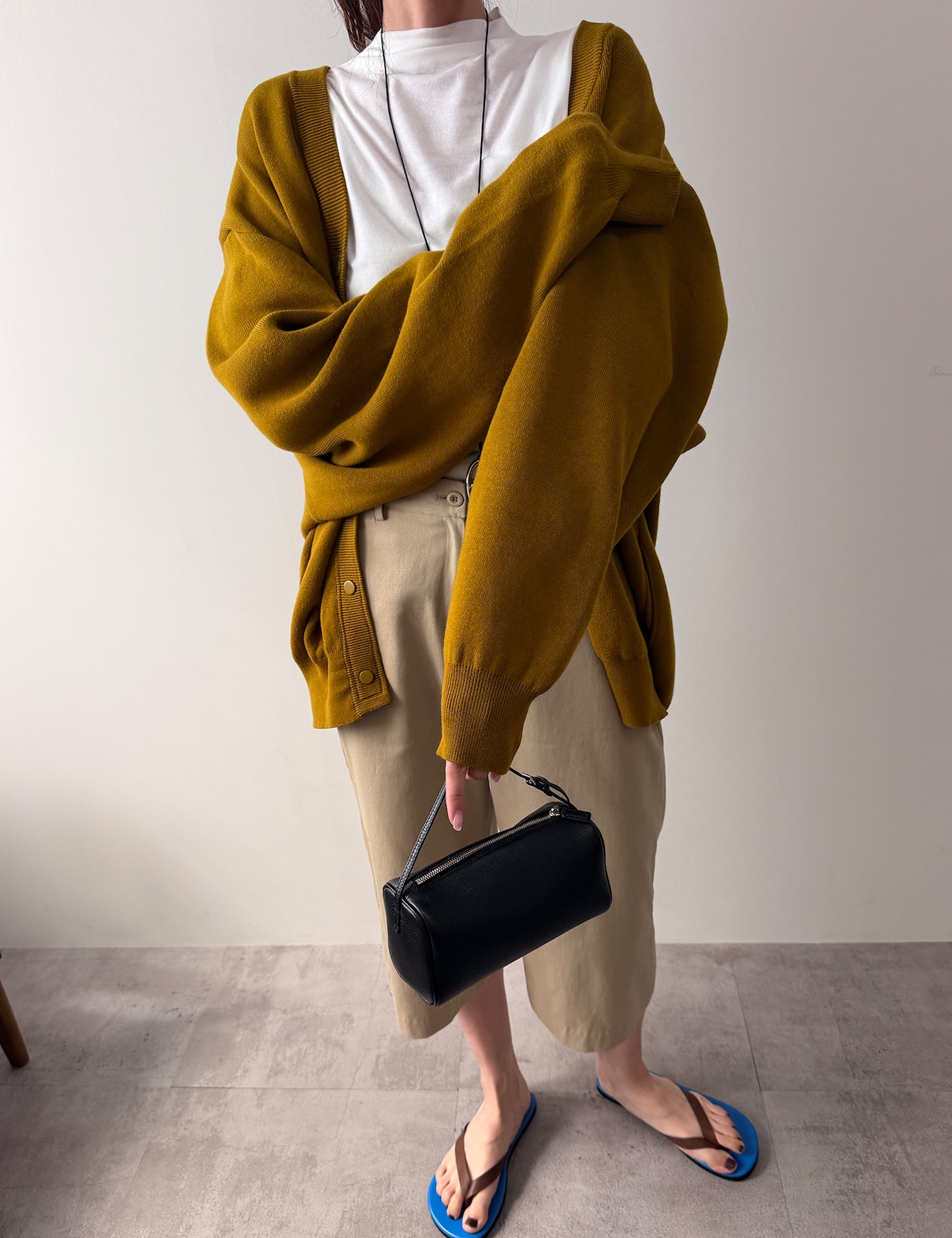 【新作5%OFF・3日間】Over-fit Cotton Cardigan_4colors