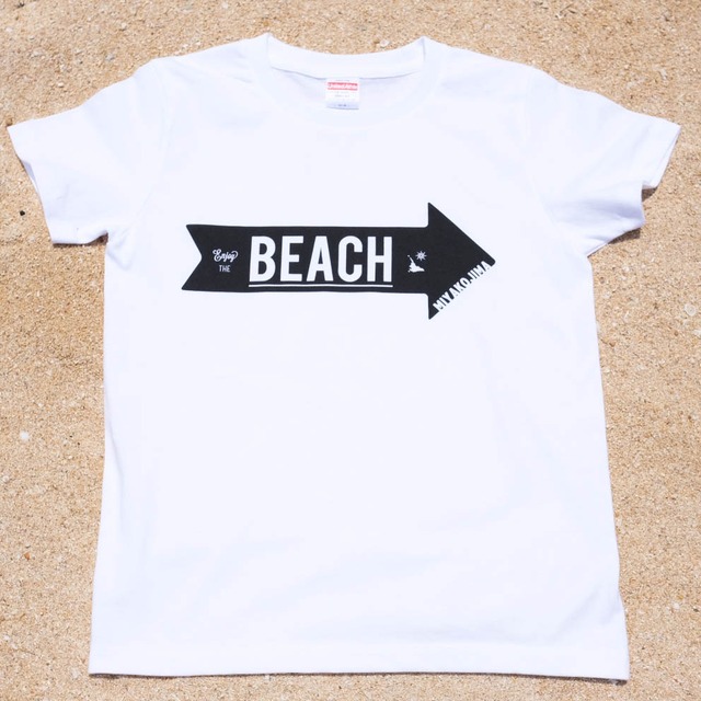 MIYAKOJIMA BEACH ➡︎ Tシャツ  White×Black