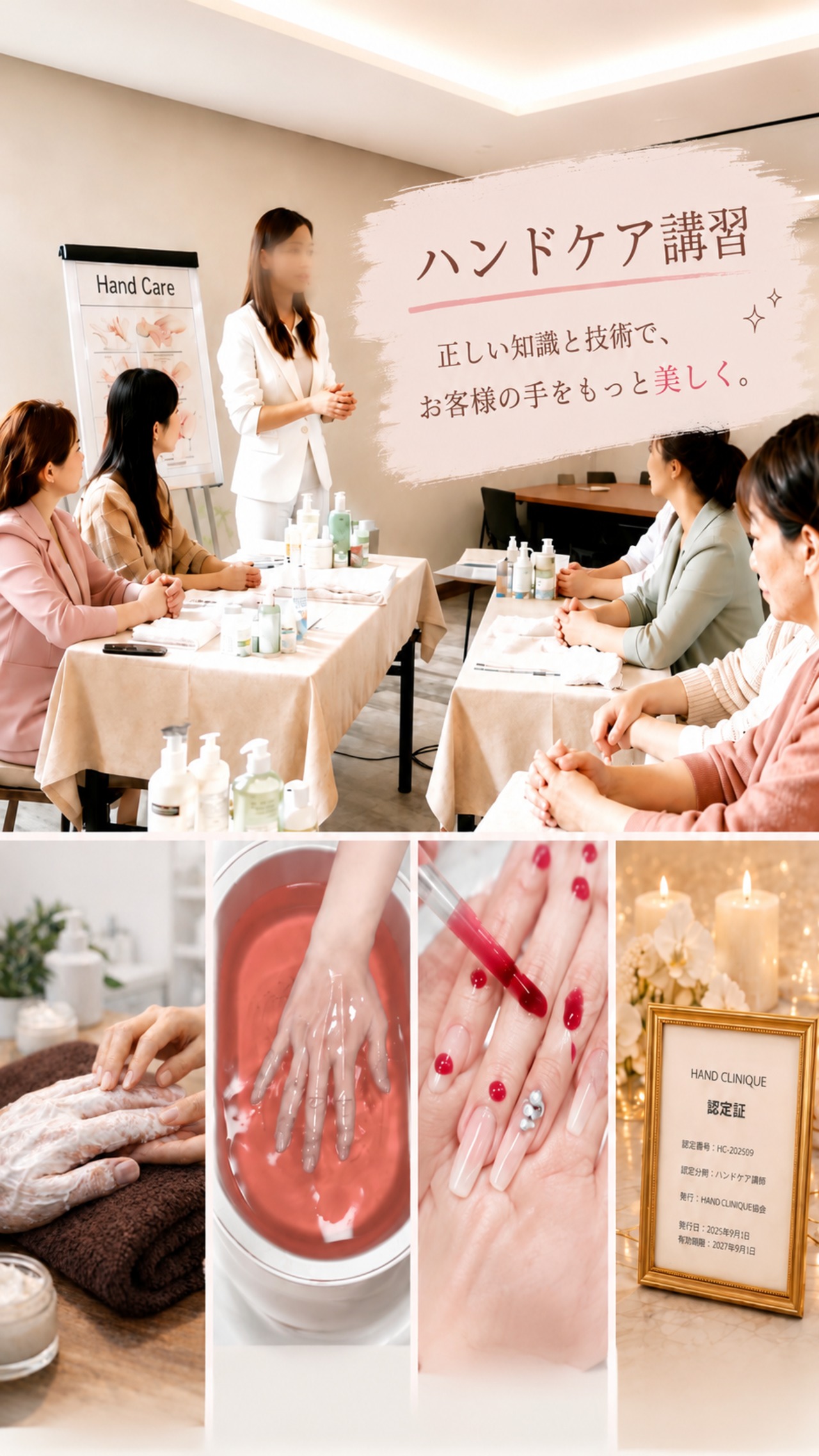 【認定講師養成】ハンドケア・インストラクターコース