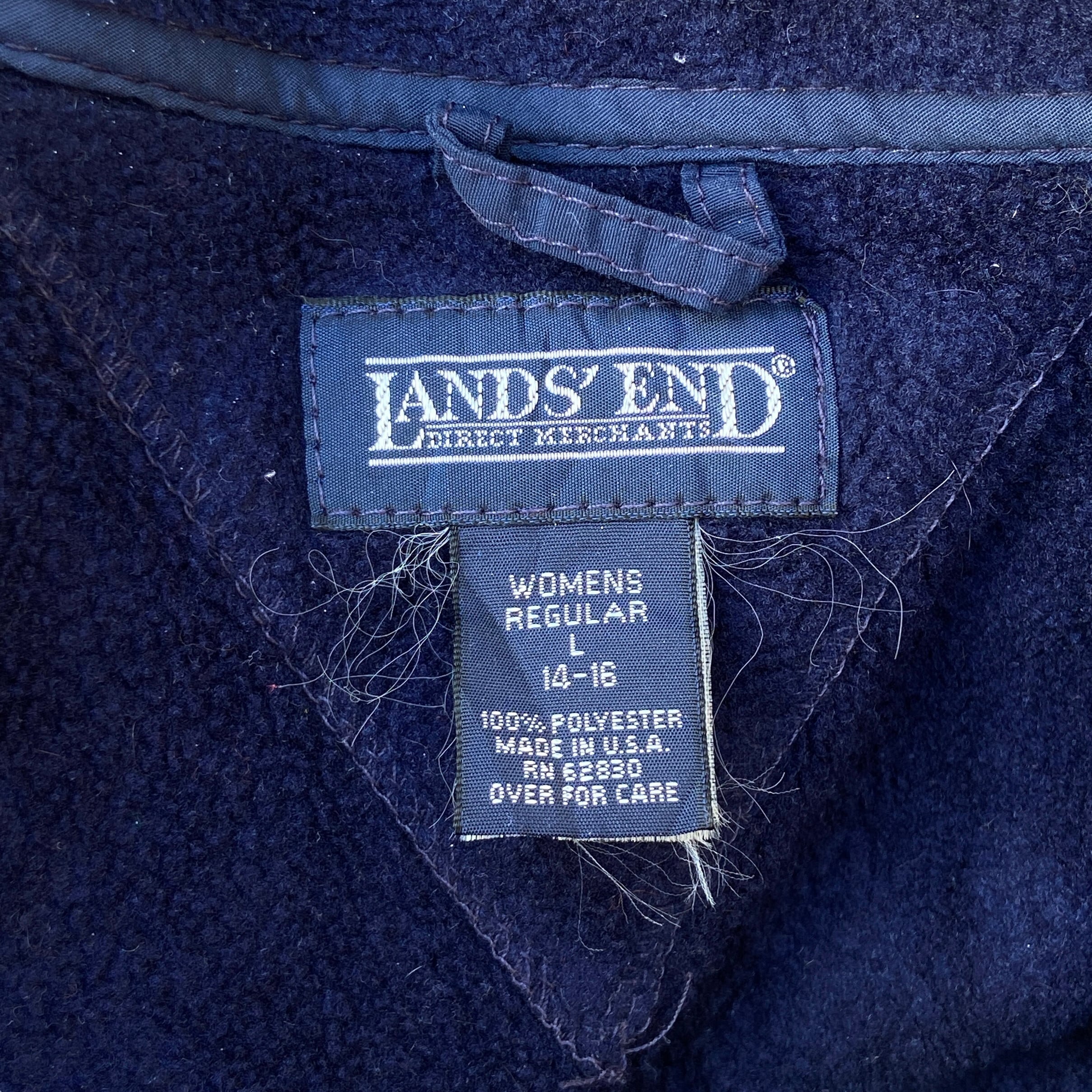 USA製 90年代 LAND'S END ランズエンド ハーフジップ フリース ...