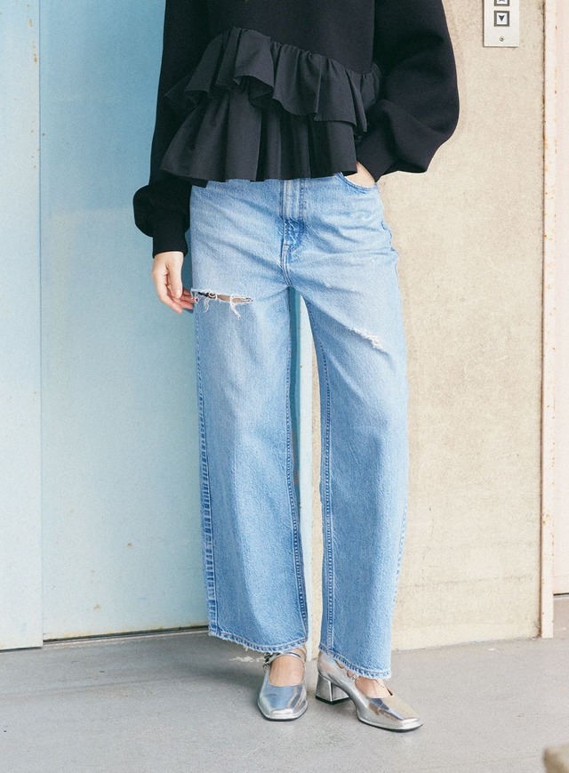 COEL×upper heights クラッシュデニムパンツ