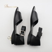 agnes b. アニエスベー サンダル 36サイズ ブラック系 靴 くつ シューズ レディース 無地 シンプル カジュアル ぺたんこ フラット フラットシューズ かわいい オールブラック