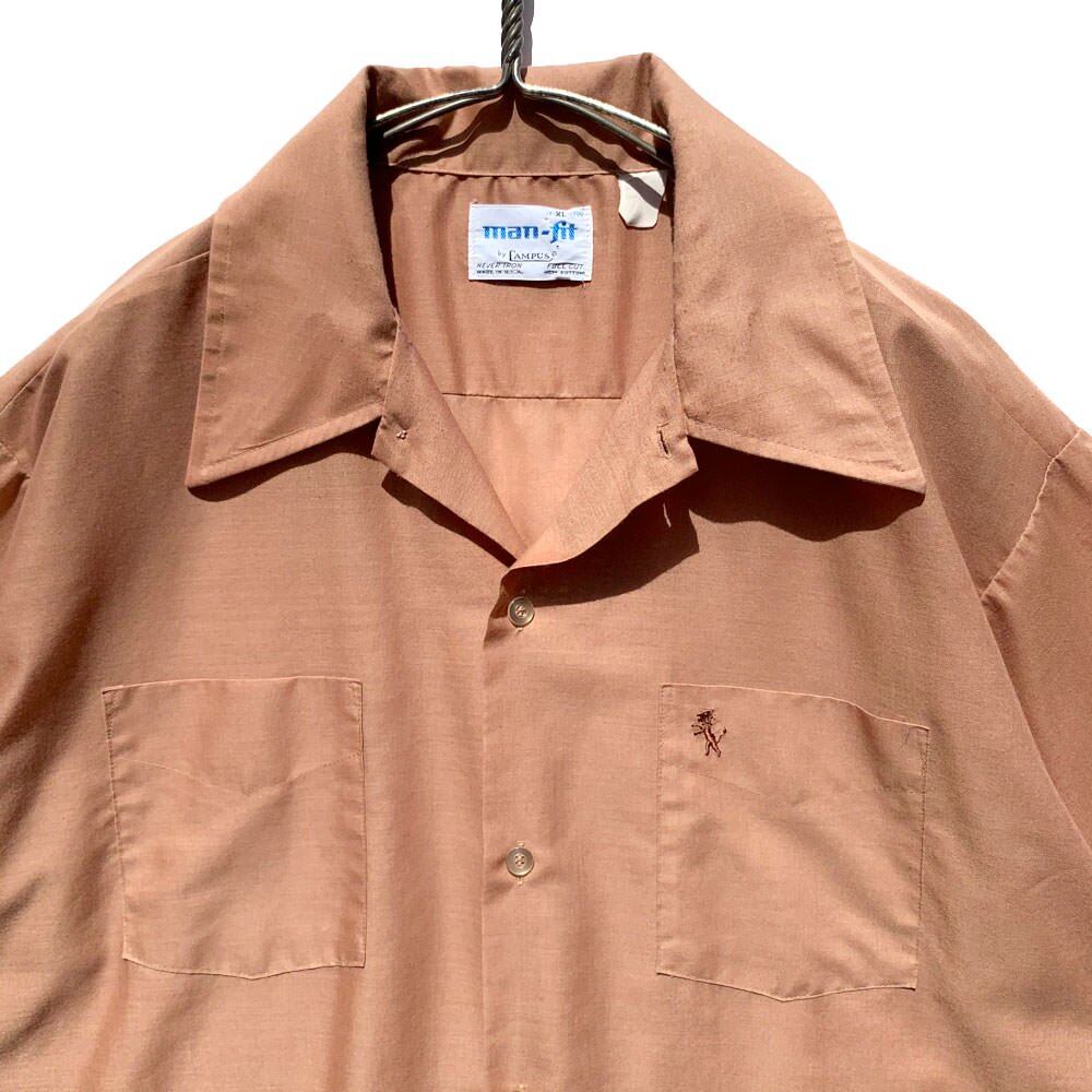 Campus [man-fit by CAMPUS] Vintage S / S Open Collar Shirts [1970s