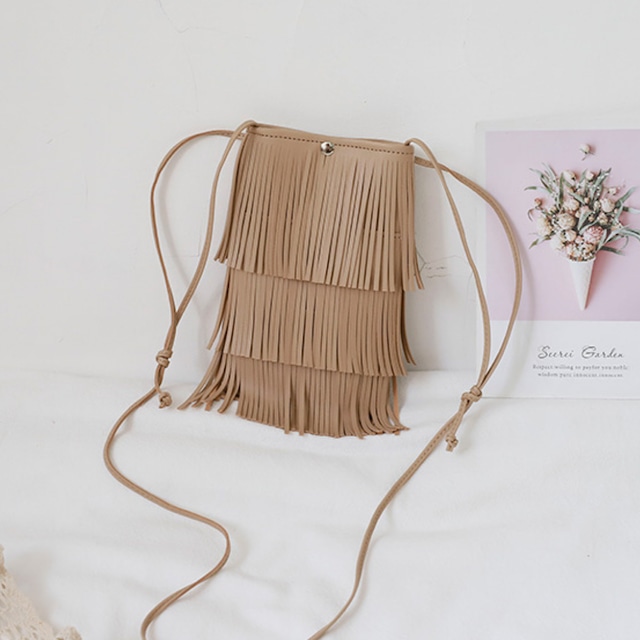 fringe shoulder bag N10471