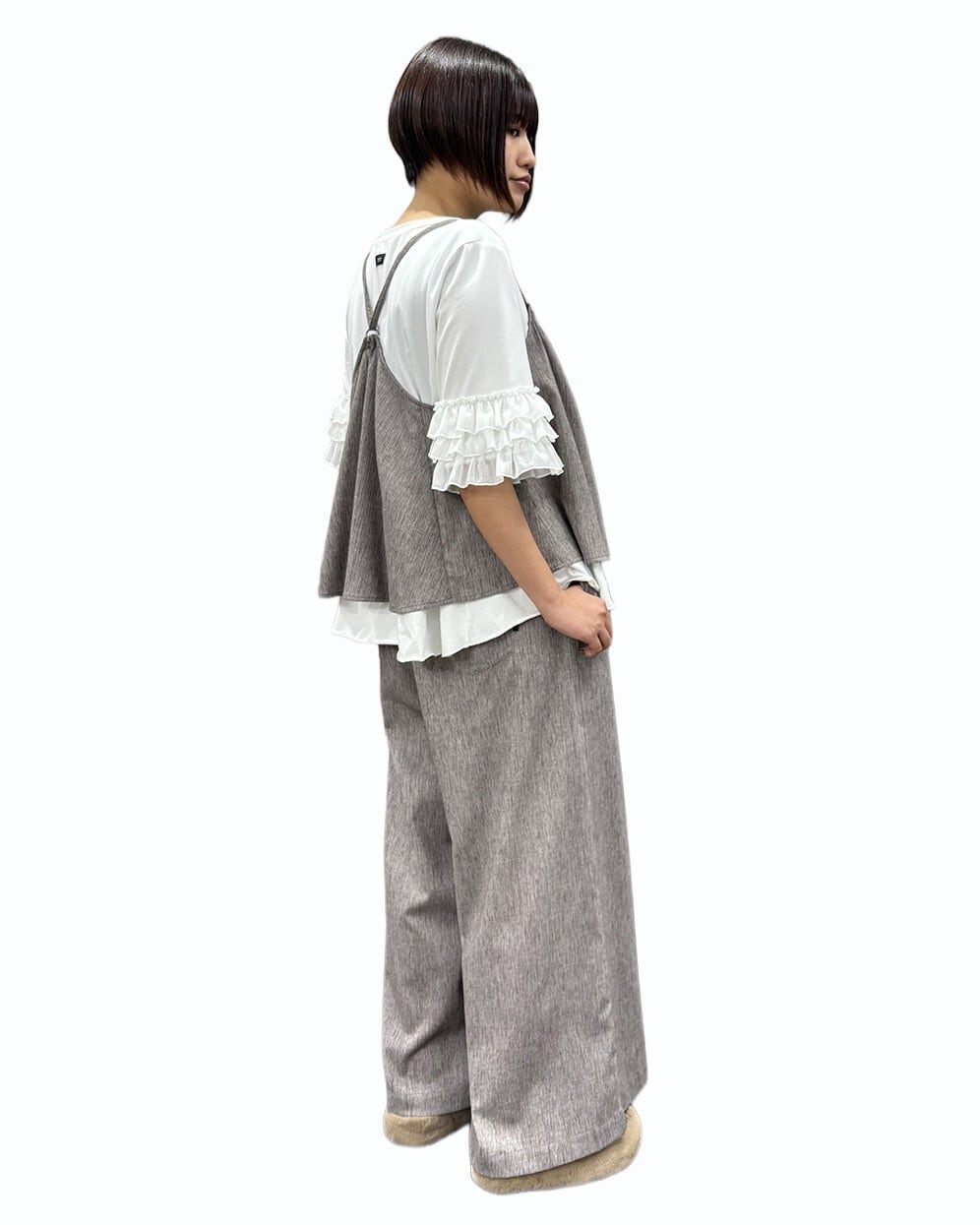 SALE【ayane】リネン混スラブワイドパンツ 836607 アヤン | red earth