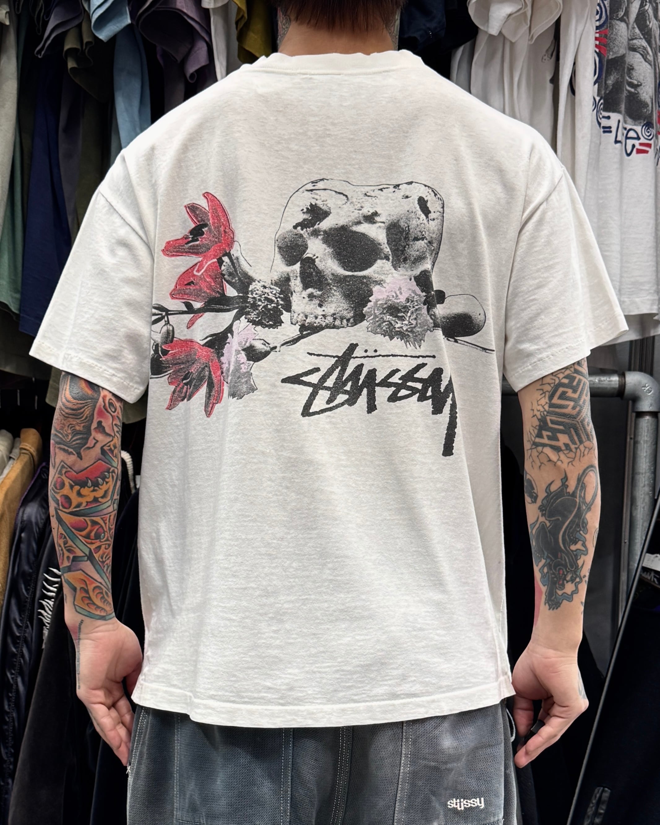 Old Stussy 80s モックネックTシャツ 80's~90's old stussy Mock Neck Design Long Sleeve Tee “黒タグ