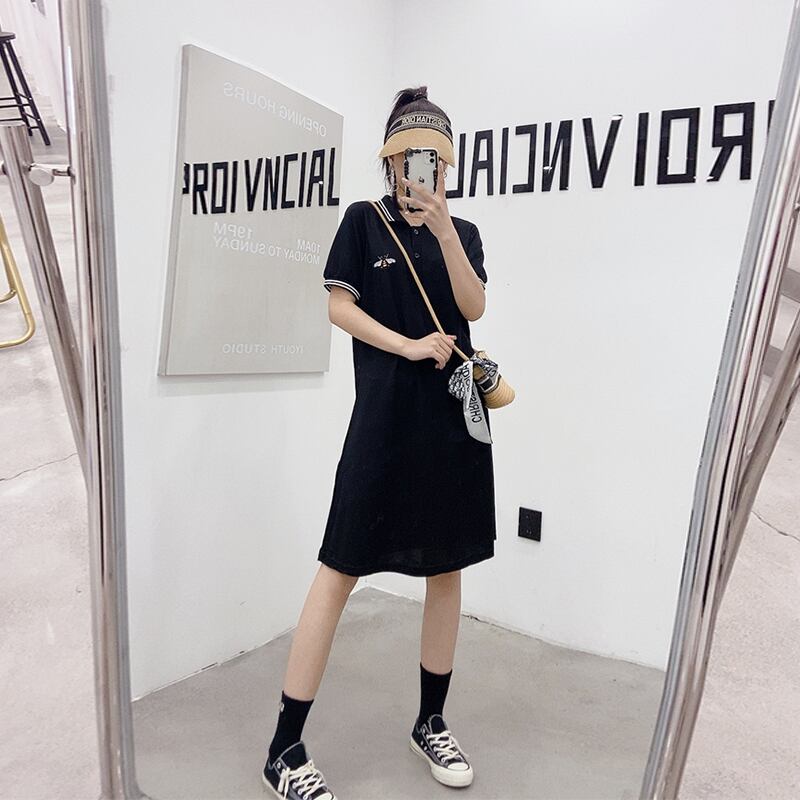 サマードレス 薄手カジュアルスカート 大きめサイズ 夏物 ミックスインファッション86085799327