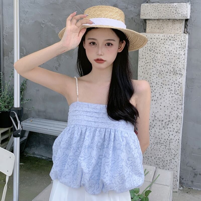 ショートバックレディースサマー薄手ノースリーブトップス 夏物 YY-ファッション56501507092