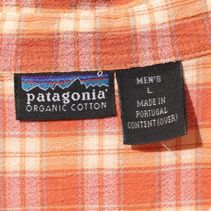 極美品 L 00年 ポルトガル製 A/C Yarn Dyed Shirt Patagonia ACシャツ ヤーンダイ パタゴニア