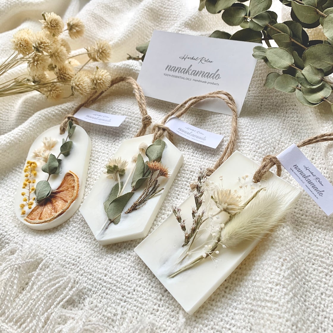 Naturalフラワーデザイン♡オシャレなアロマサシェ《○○の香り  
