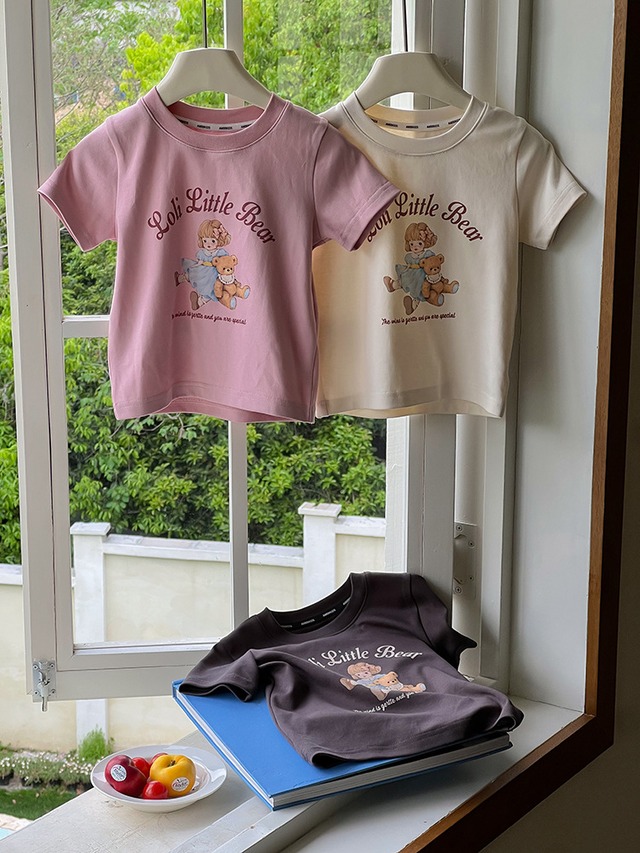 【KID】プリンスくまプリント半袖Tシャツ - 8