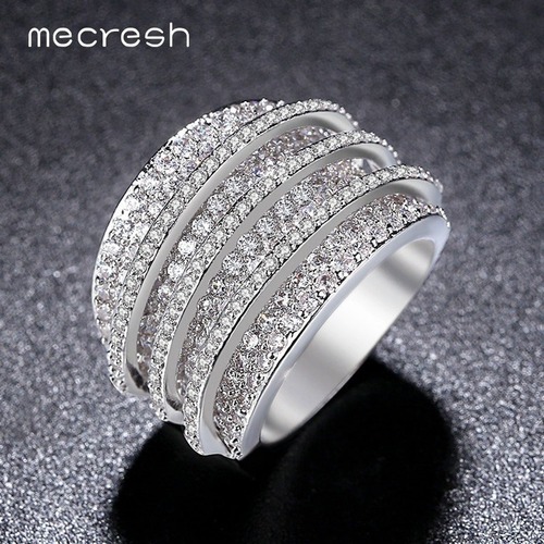 レディース リング 指輪 クリア キュービック ジルコニア CZ シルバー 30000449