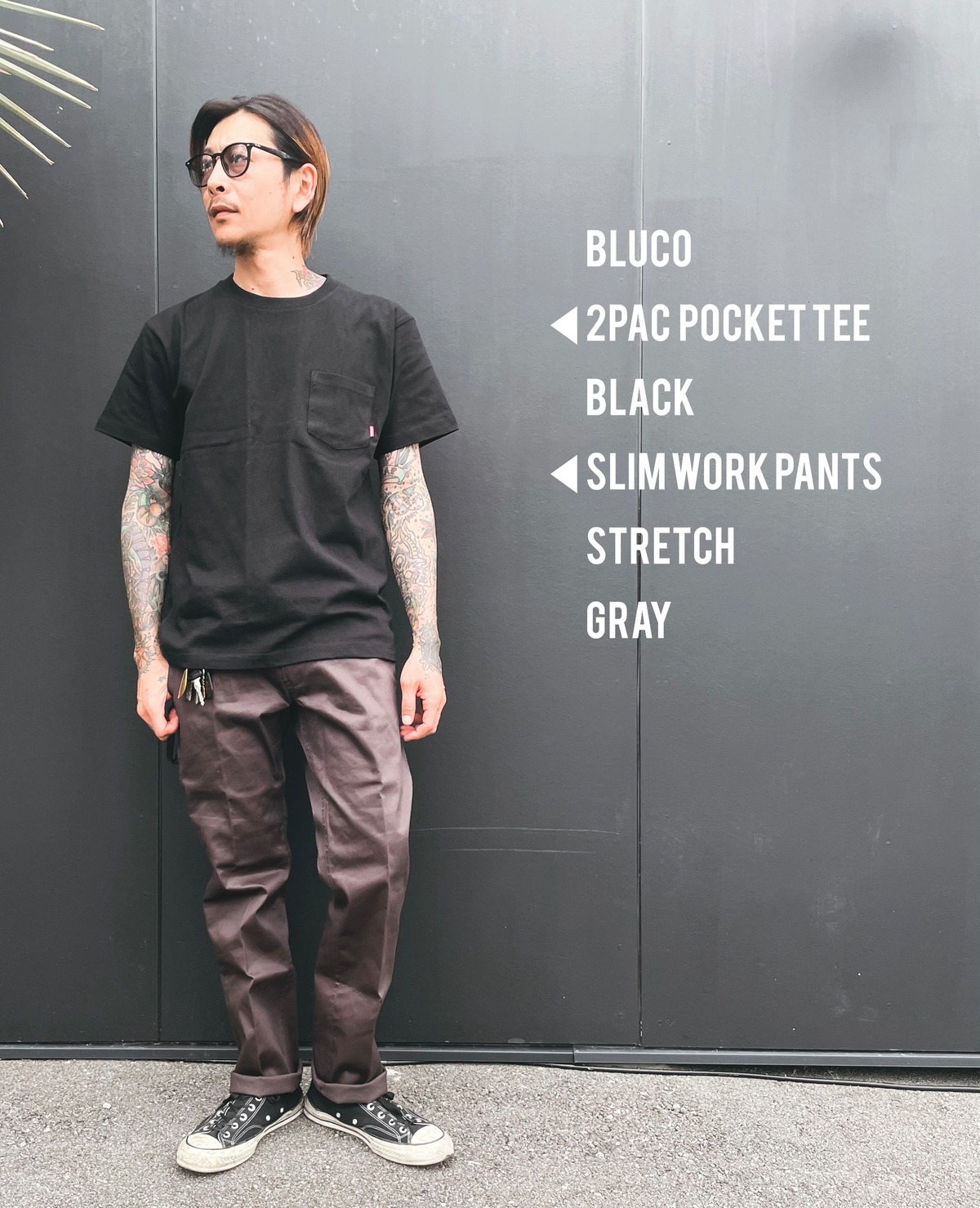 BLUCO【ブルコ】 SLIM WORK PANTS-STRETCH 0063E | BETTON CLOTHING