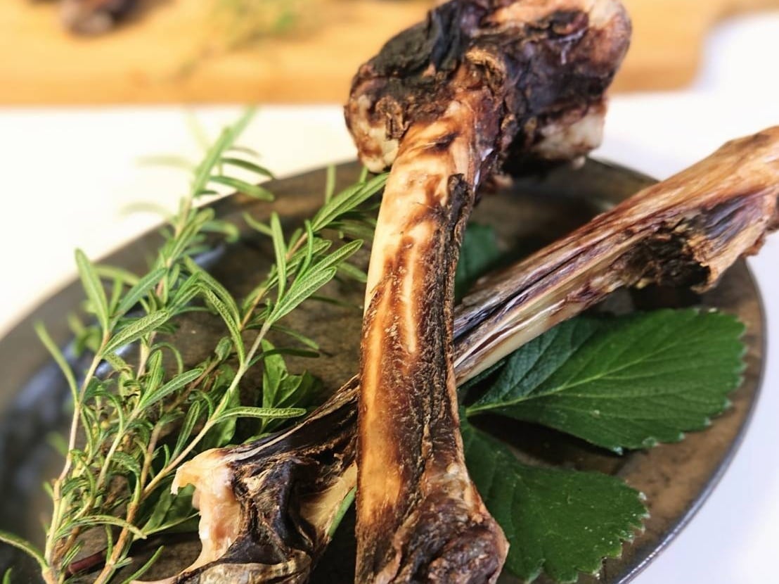 ②鹿 コレクション 骨と肉。お肉たっぷり♡19cm×100g5本 ②鹿 骨と肉