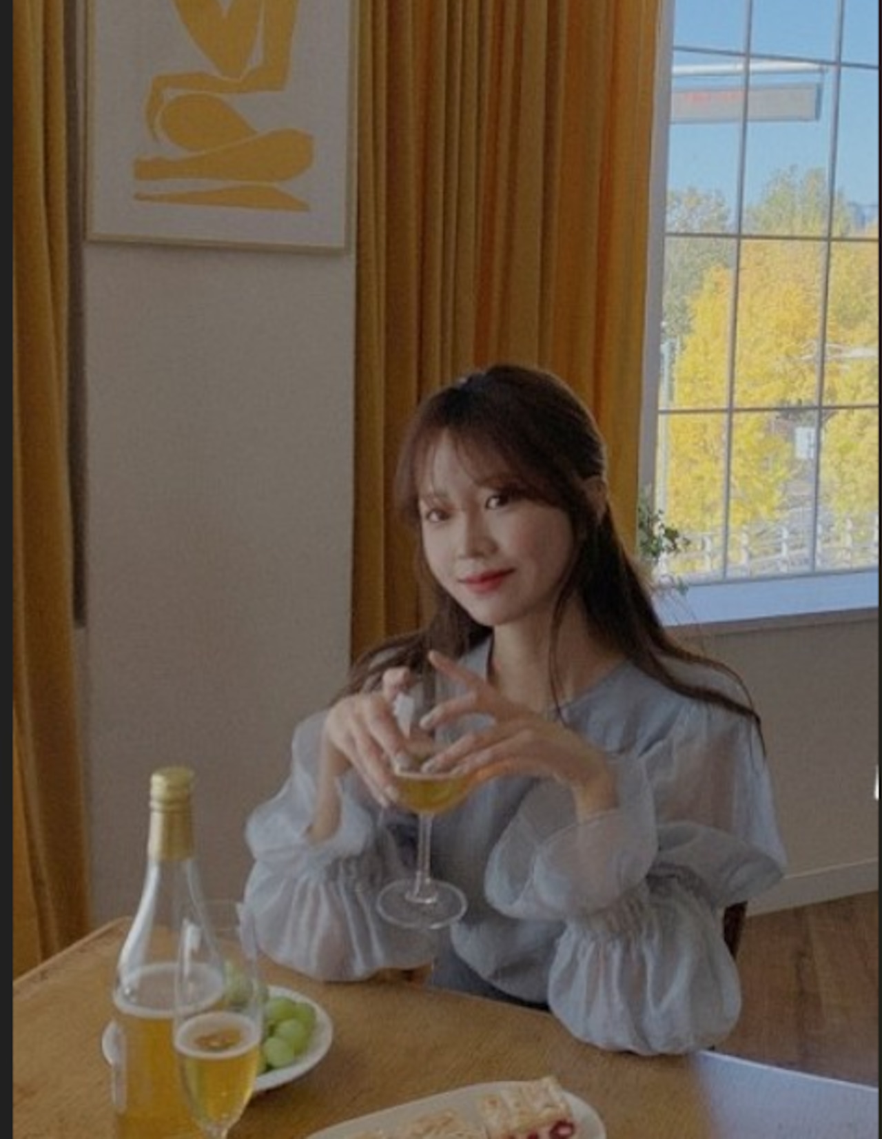 シースルーバックリボンブラウス D1280