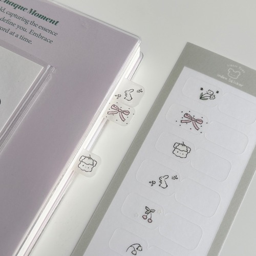 再入荷予定！little popo 〔index sticker -flower-〕