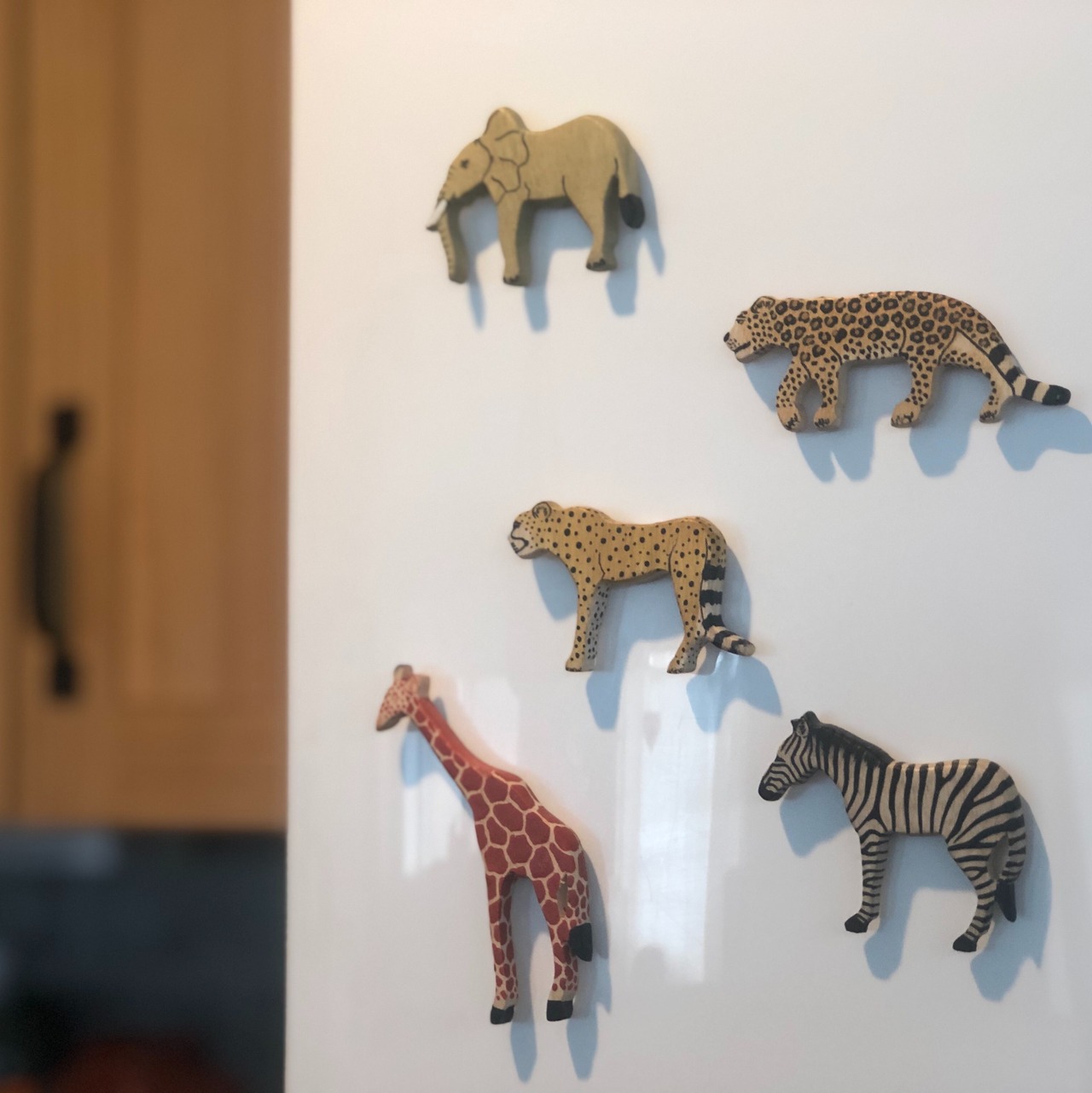 メル 木のマグネット キリン