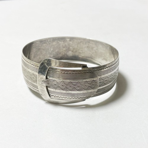 1920's〜 Antique Moskowitz Bros. Sterling Belt Bracelet