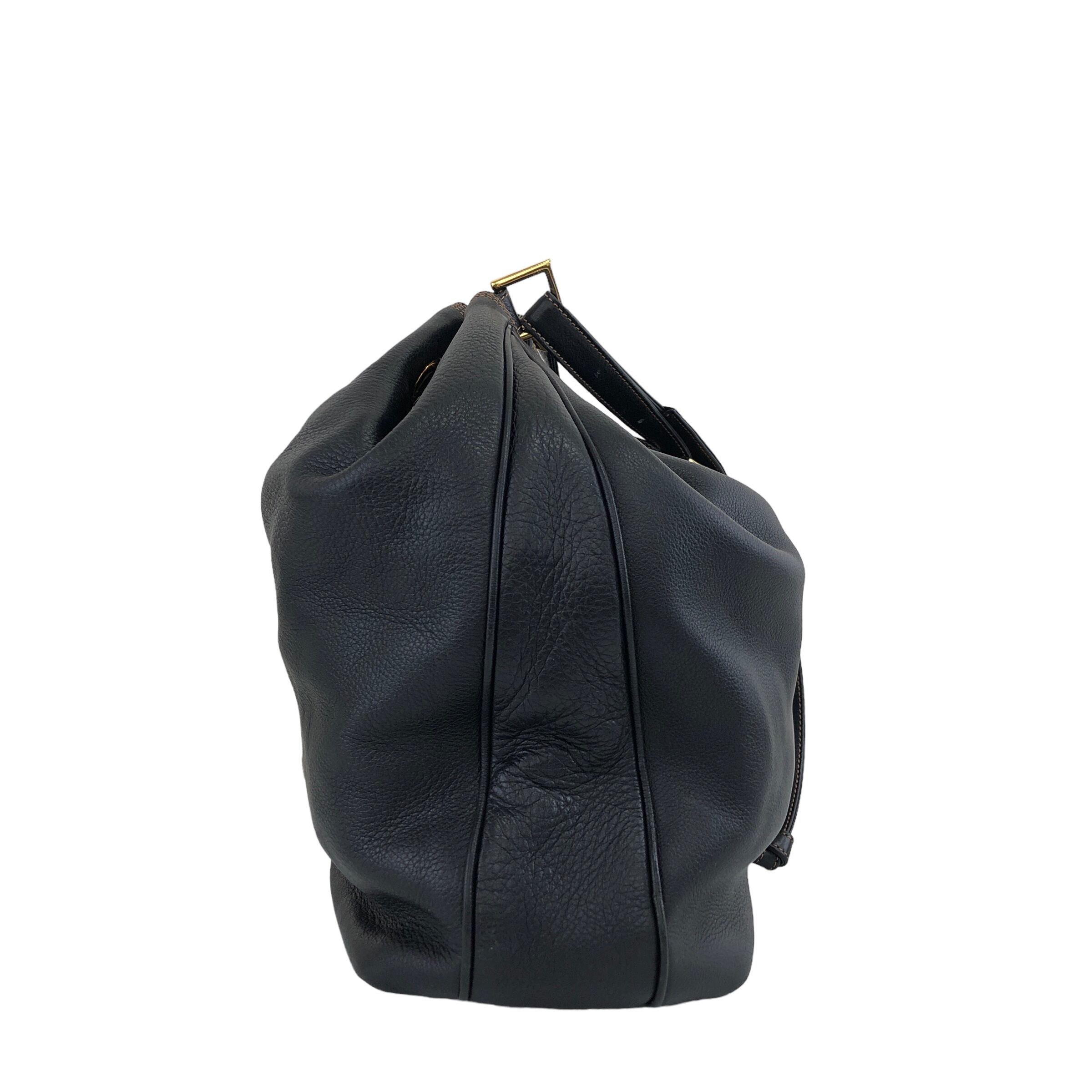 LOEWE ロエベ アナグラム 巾着 ショルダーバッグ ブラック vintage