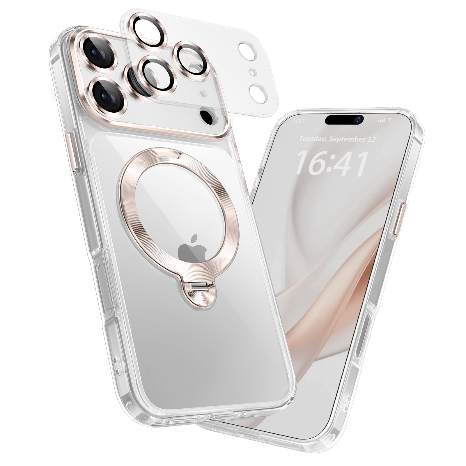 MEIKKS【カメラ完全保護・360°回転スタンド】iPhone 18 Pro 用 ケース マグセーフ対応