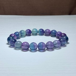 21.透明度高☆美グラデーションフローライト・ブレスレット