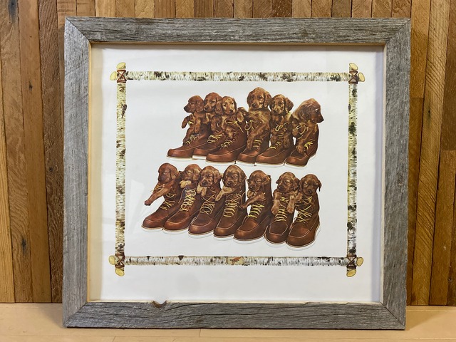 60s RED WING irish setter advertising poster