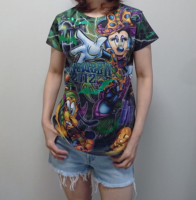 ディズニー ワールド ハロウィン Tシャツ 古着屋 Glitter S