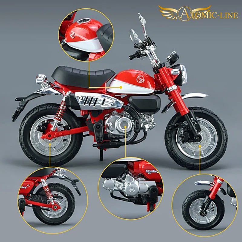 HONDA モンキー 125 ミニカー 1/12 ライト点灯 エンジンサウンド 合金 HONDA モンキー 125 ミニカー 1/12 ライト点灯 エンジンサウンド 合金
