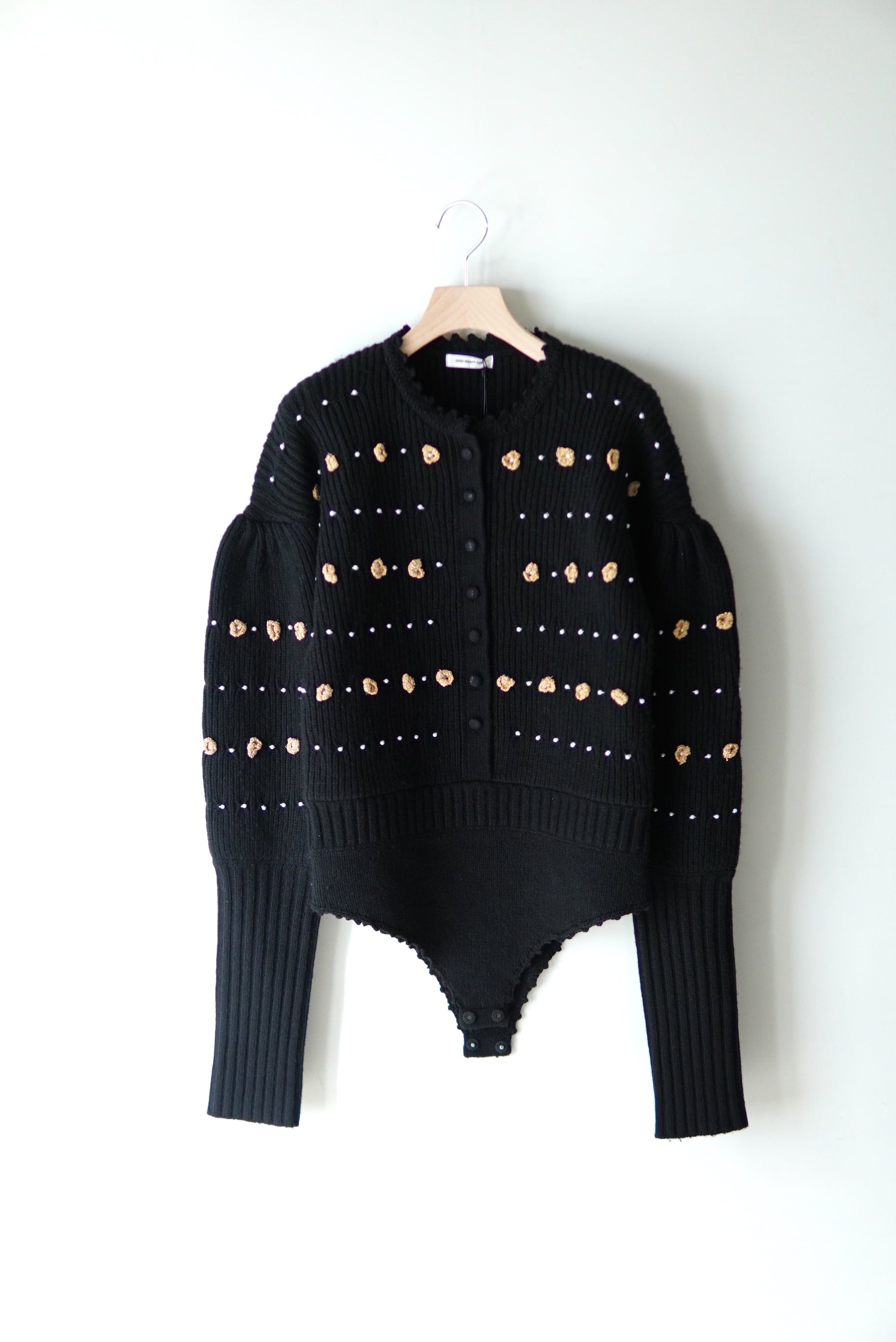 OPEN SESAME CLUB / Decorated Bodysuit / BLACK
