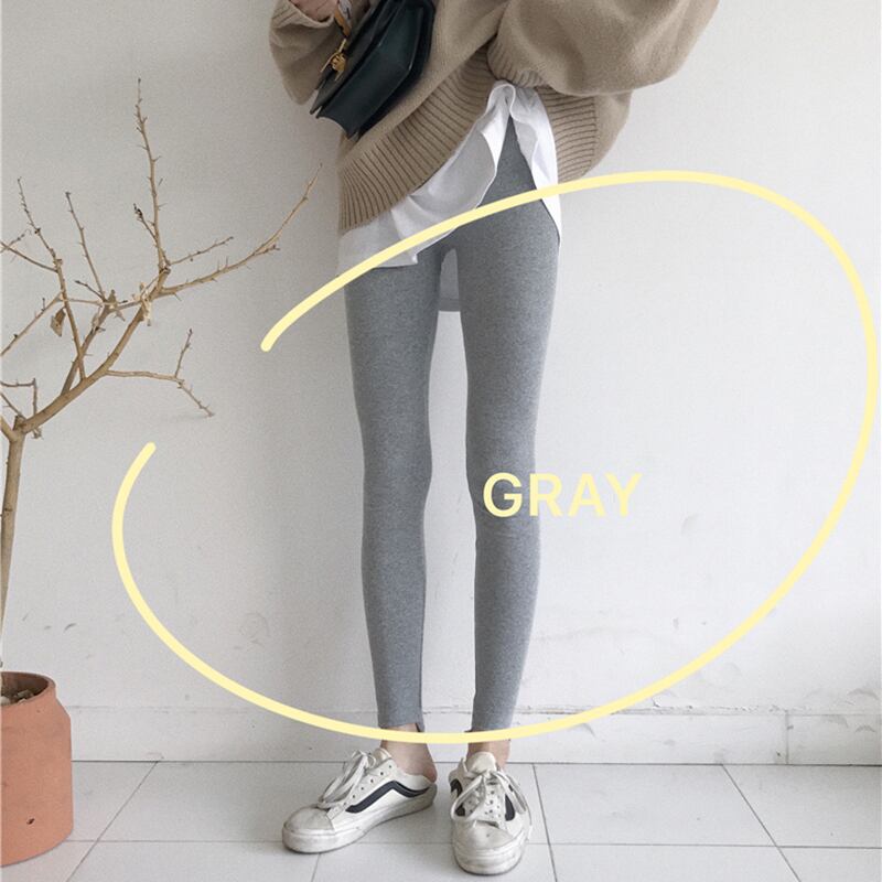 2020年秋新しいオールマッチ無地タイトイレギュラーレギンスレディースインナー・アウターウェアストレッチハイウエストパンツ ドラファッションホール55554841921