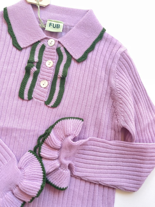 《即納》FUB / Frill Polo - iris
